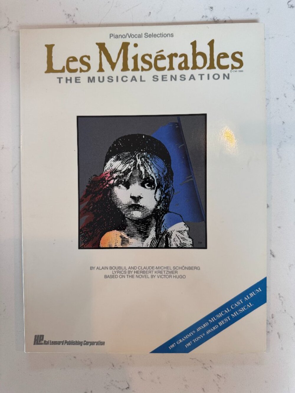 Les Miserables Piano/Vocal Selections Sheet Music Songbook 1987 Broadway Musical